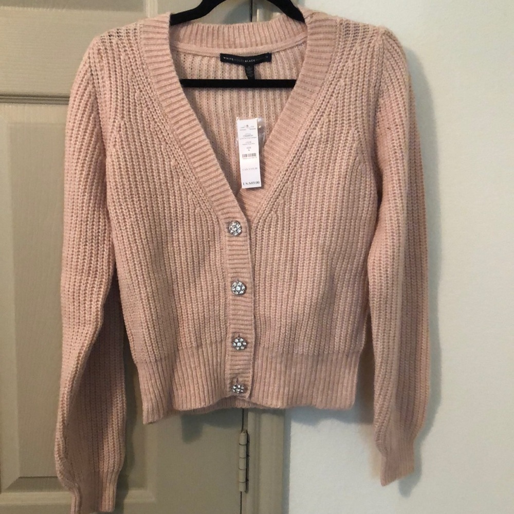 NEW Blush Button Up Crop Cardigan